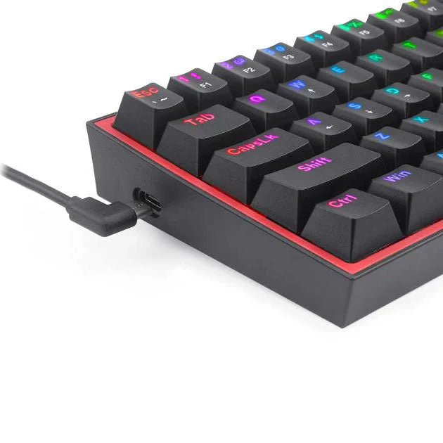 Redragon K616 Fizz Pro RGB 3 Modes Mechanical Gaming Keyboard Red - Image 2