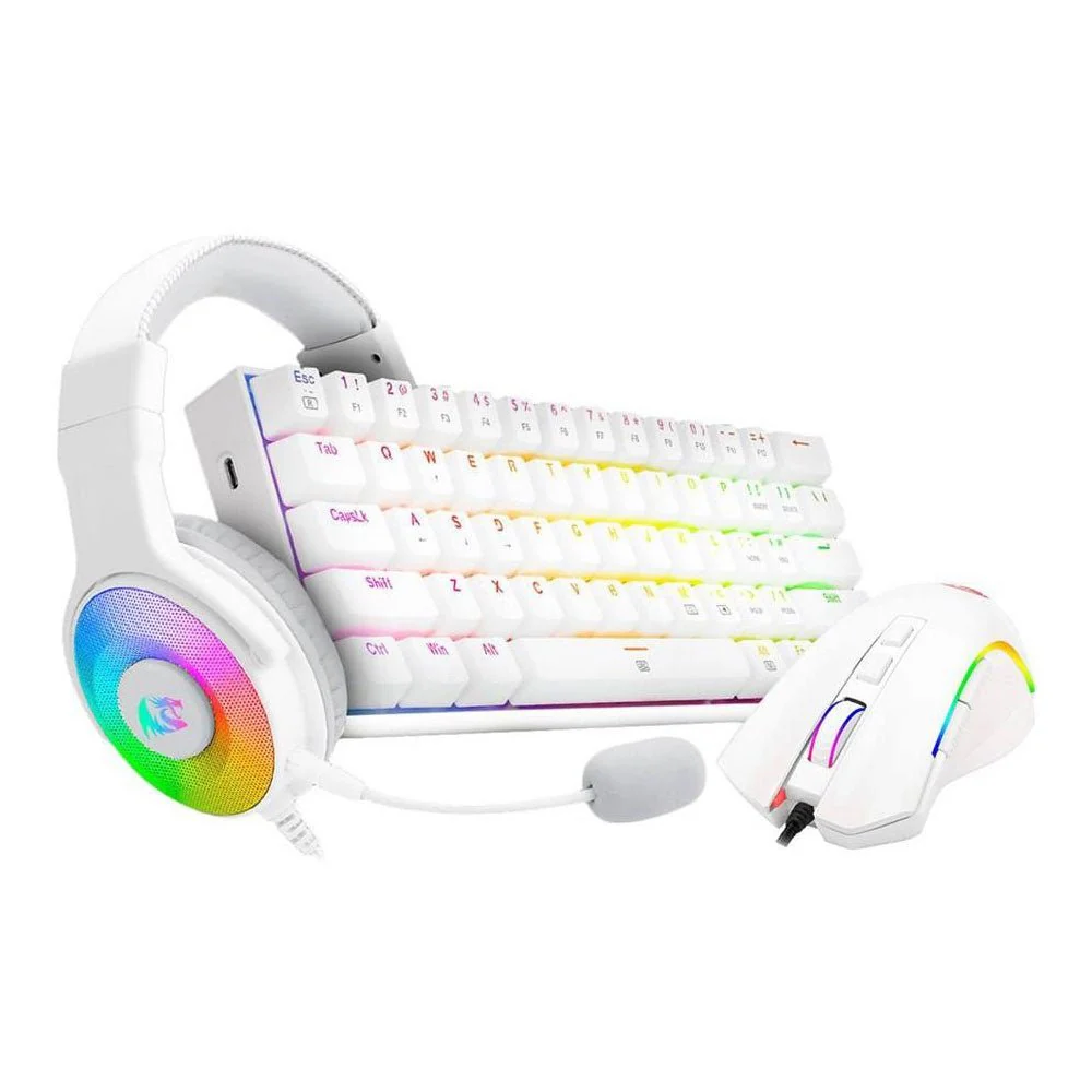 Redragon S129W RGB Gaming Essentials 3 in 1 White