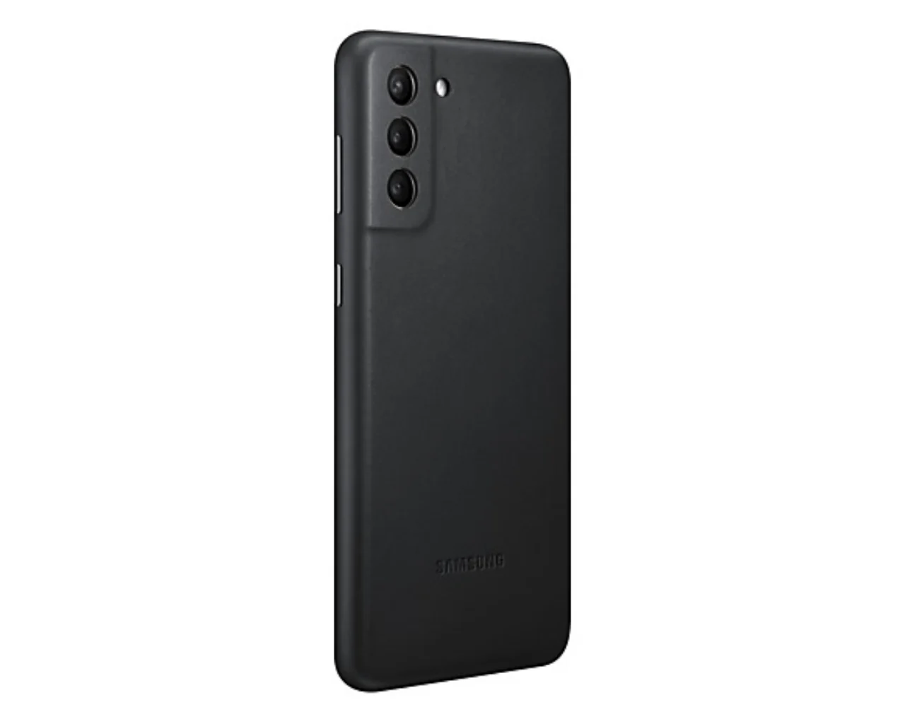 Samsung Galaxy S21+ / S21+ 5G Leather Cover Black - Image 3