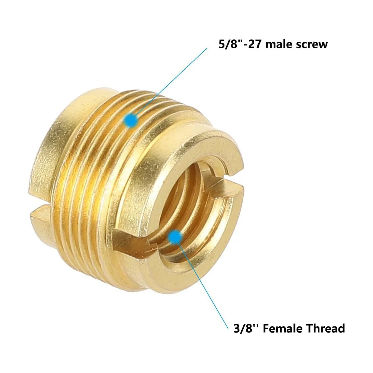 Screw Adapter Converter 3/8 Female to 5/8 Male for Microphone Stand - Image 3