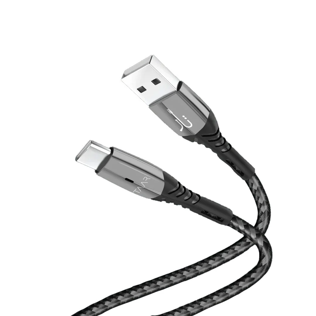 Taar Power Link II USB to Type C Cable Braided 1M 4A Black