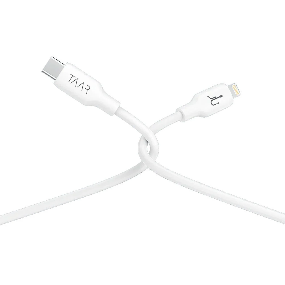 Taar Prime Type C to Lightning Cable 1M 30W White - Image 2
