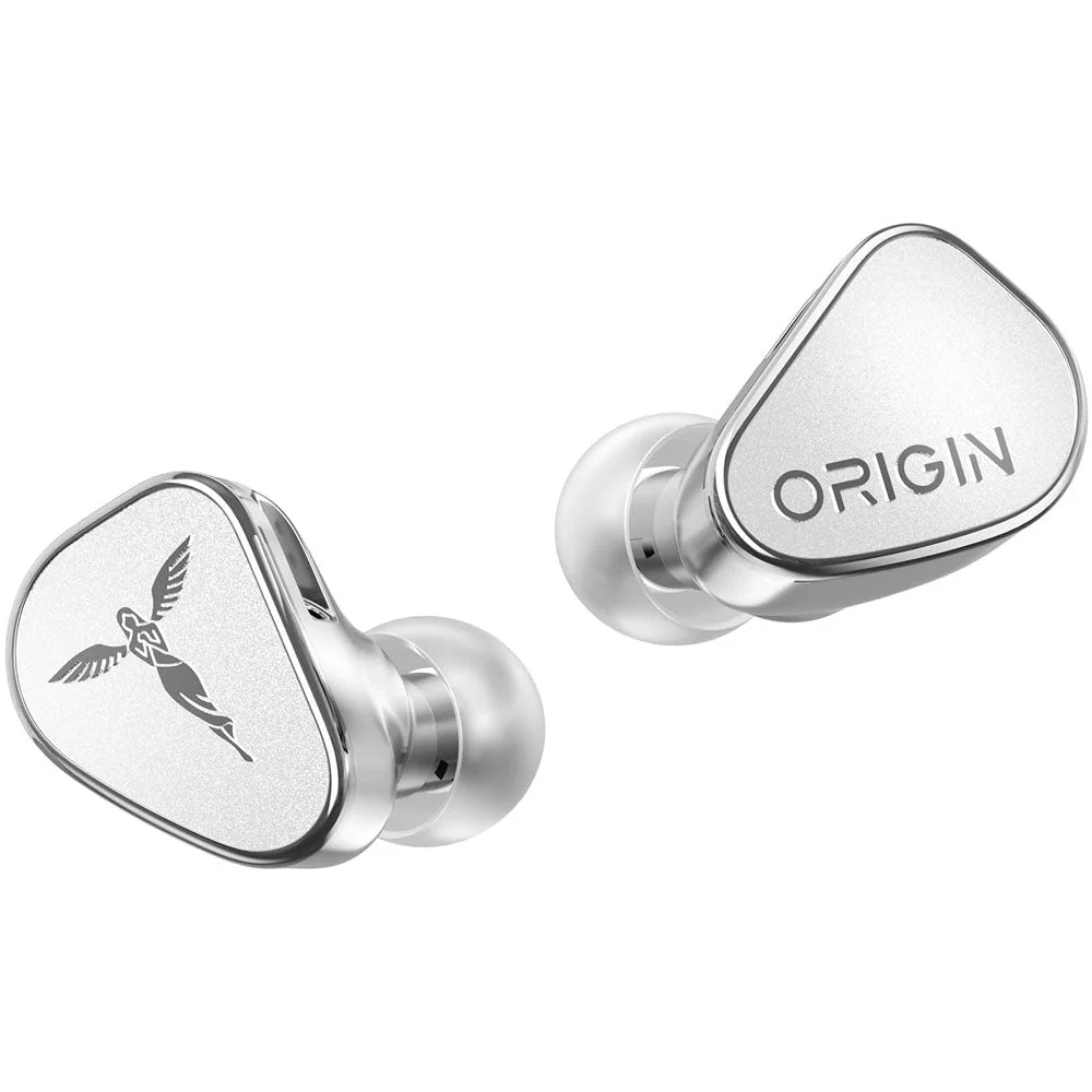 Tanchjim Origin in Ear Wired Earbud Dual Magnetic Dynamic Driver Tech 5 Silver