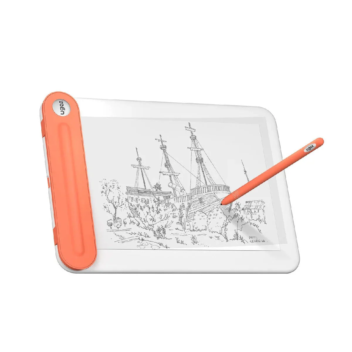 UGEE Q8W Bluetooth Graphics Drawing Tablet 8.4 x 5.9 inch - Image 2