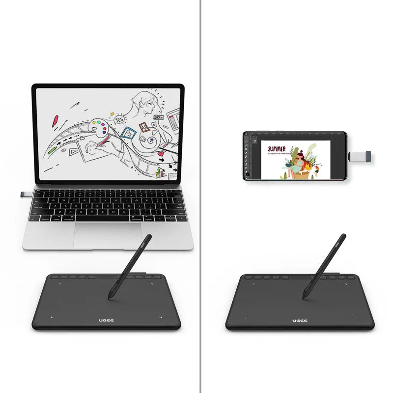UGEE S640W Wireless Graphics Pen Tablet 6.3 X 4 inch - Image 6