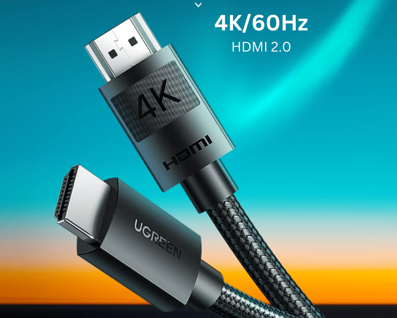 UGREEN 4K HDMI Cable Braided 2M 40101 - Image 2