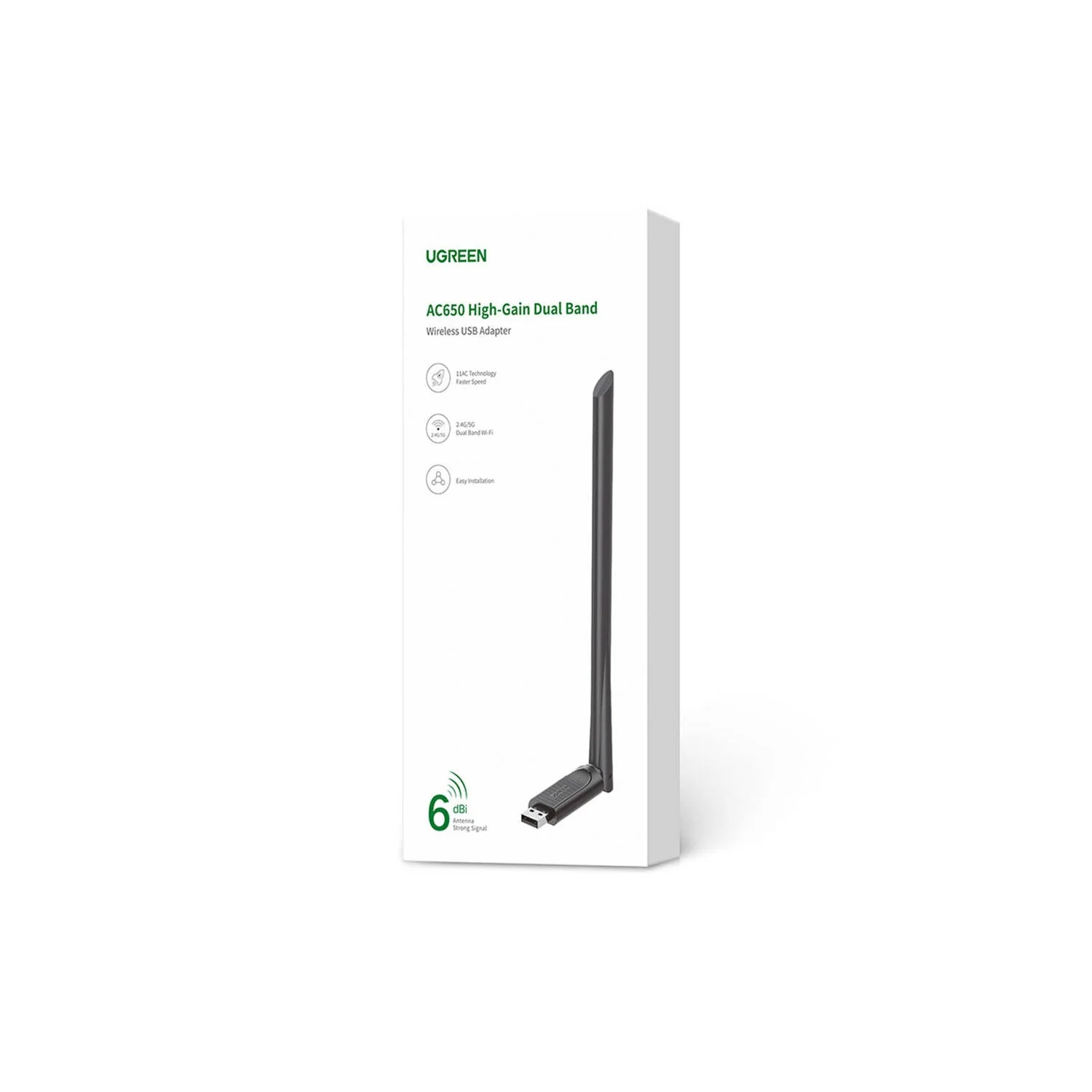 UGREEN AC650 Dual Band Wireless USB Adapter CM496 - Image 2