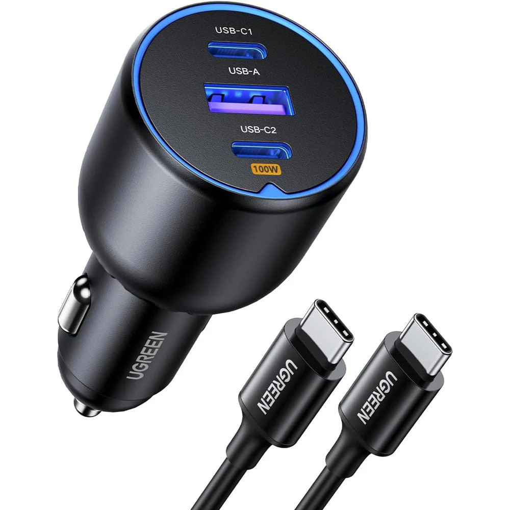 UGREEN CD293 Multi Car Charger 130W Black - Image 2