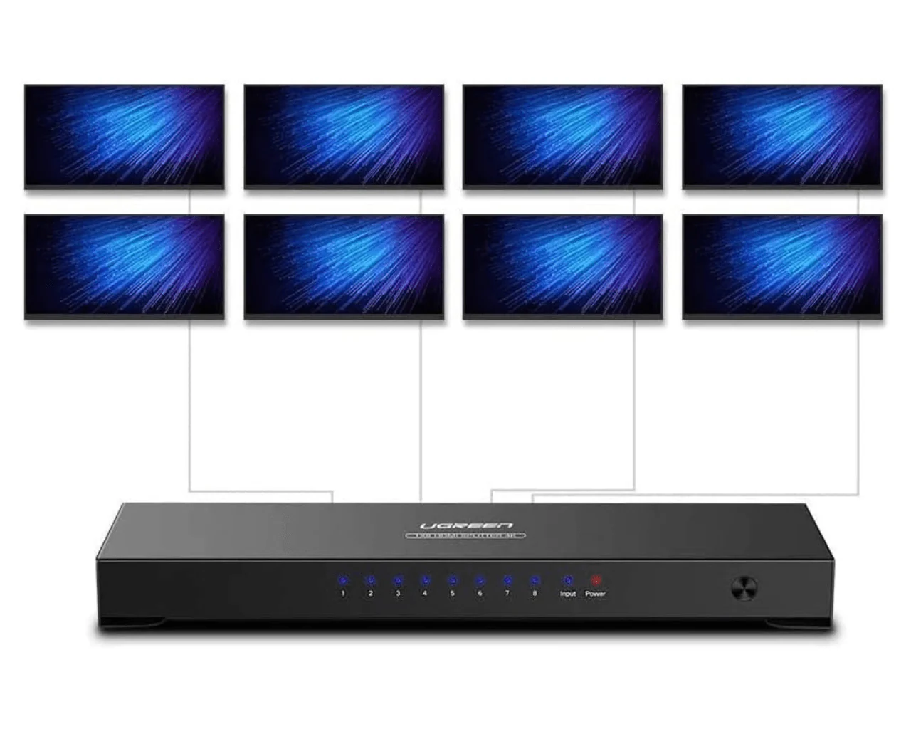 UGREEN CM621 1 X 8 HDMI Splitter 40203 - Image 3