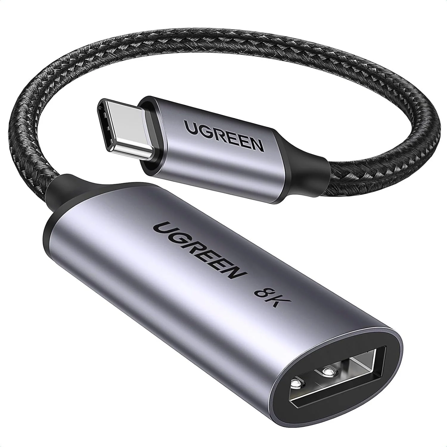 UGREEN CM654 Type C to Display Port 8K Cable 10cm 15575