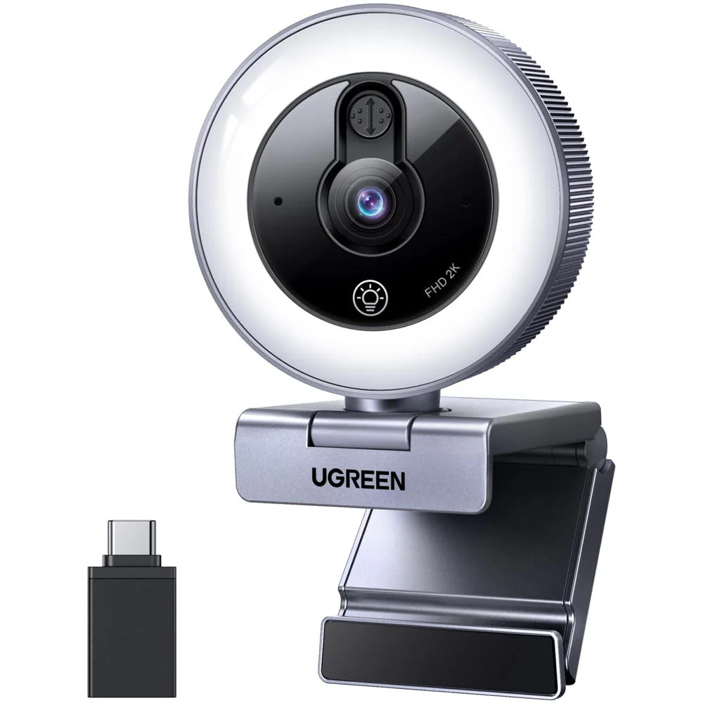 UGREEN CM910 USB HD Webcam with Ring Light 65857