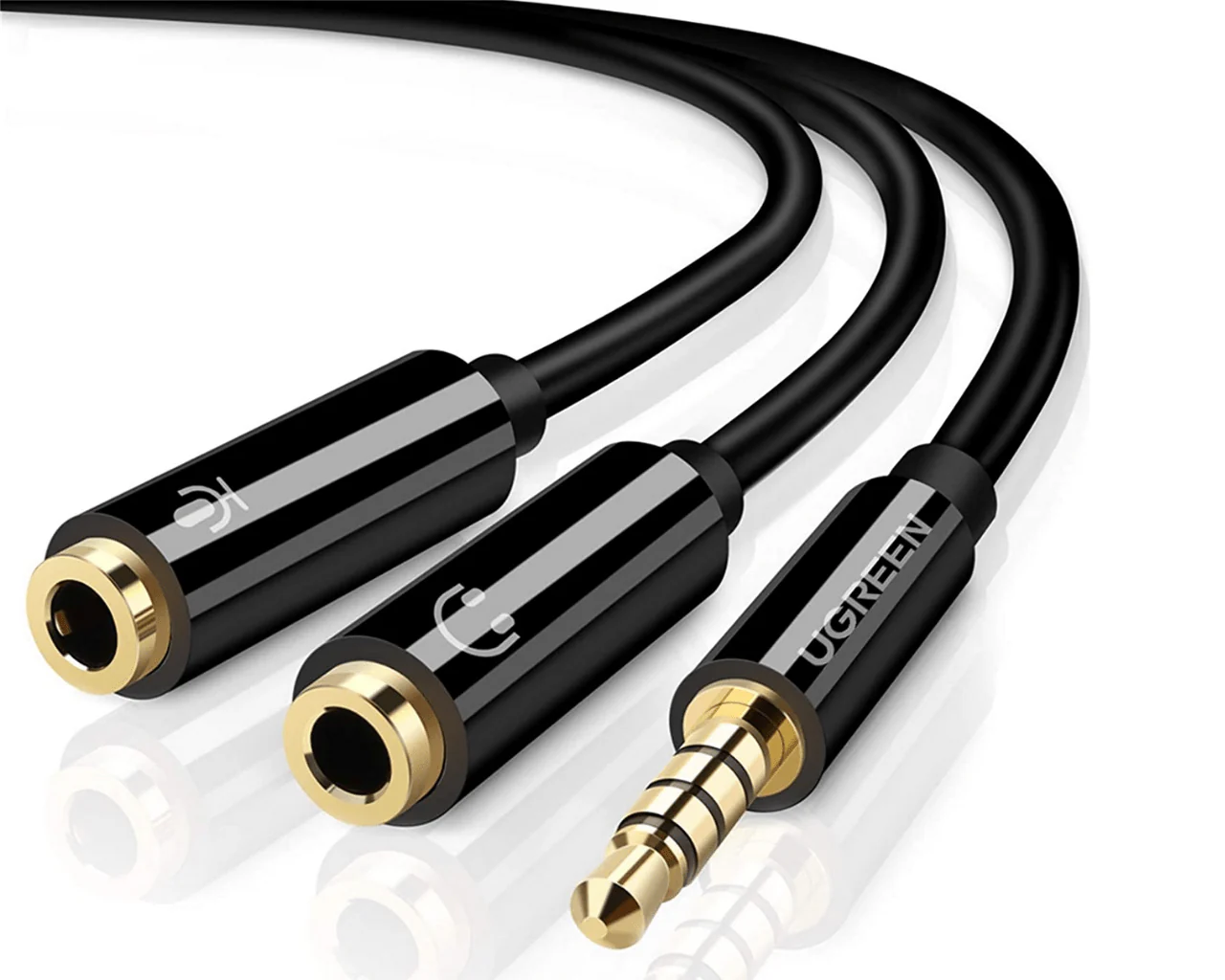 UGREEN Headset Splitter Headphone Mic