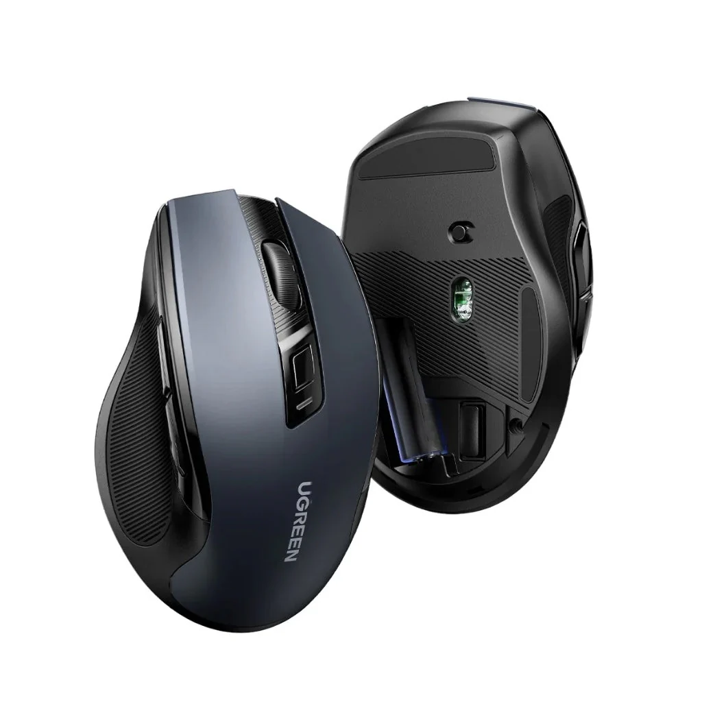 UGREEN MU006 Ergonomic Wireless Mouse Silent Black 15063 - Image 2