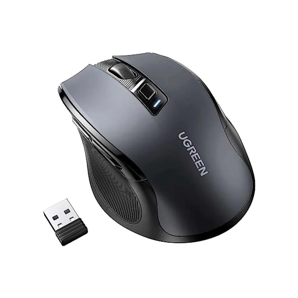UGREEN MU006 Ergonomic Wireless Mouse Silent Black 15063 - Image 3