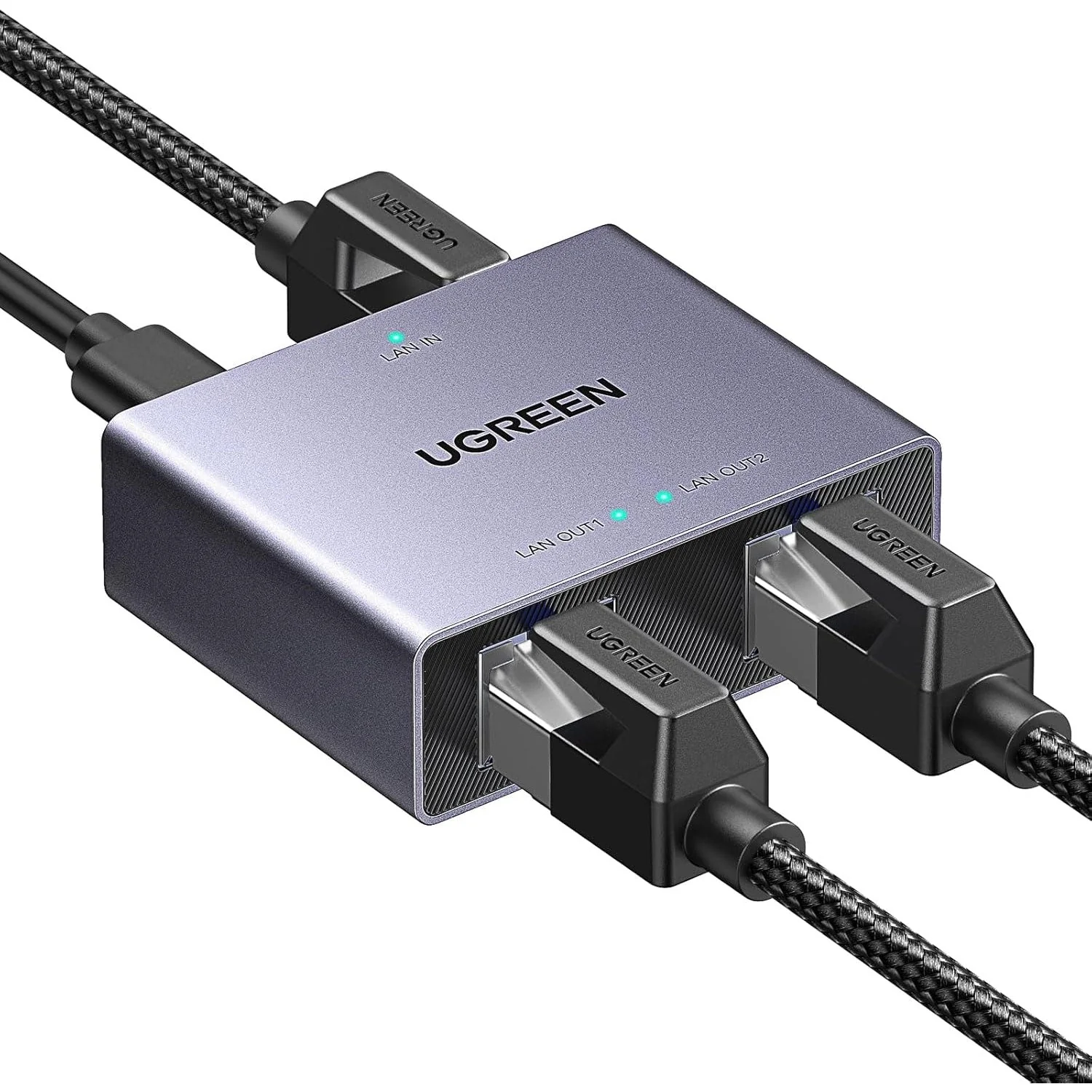 UGREEN NW301 Gigabit Ethernet Splitter 1 to 2 45311