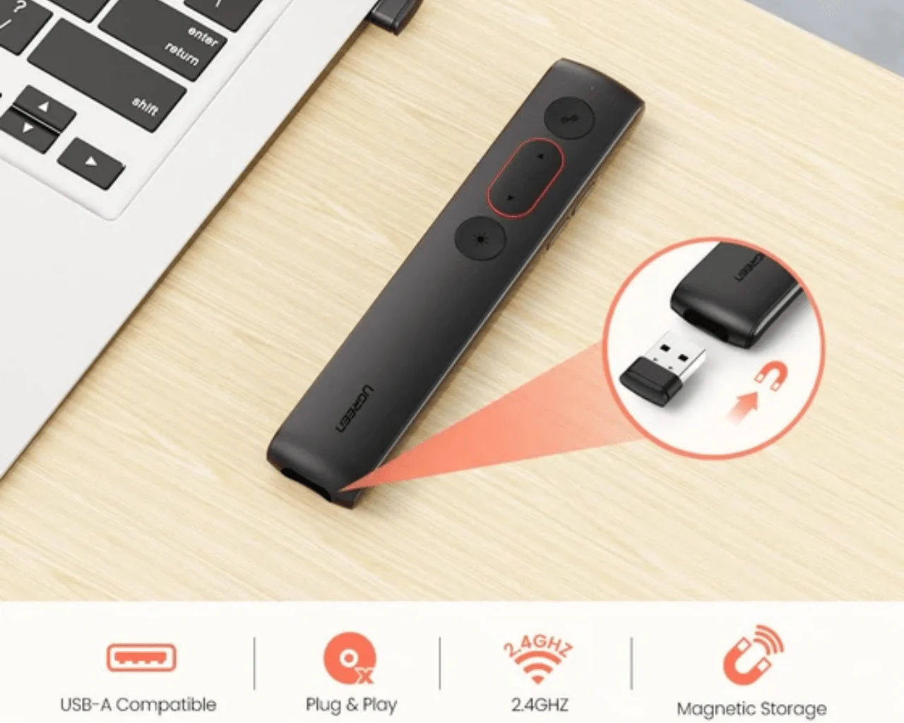 UGREEN USB Wireless Presenter 60327 - Image 4