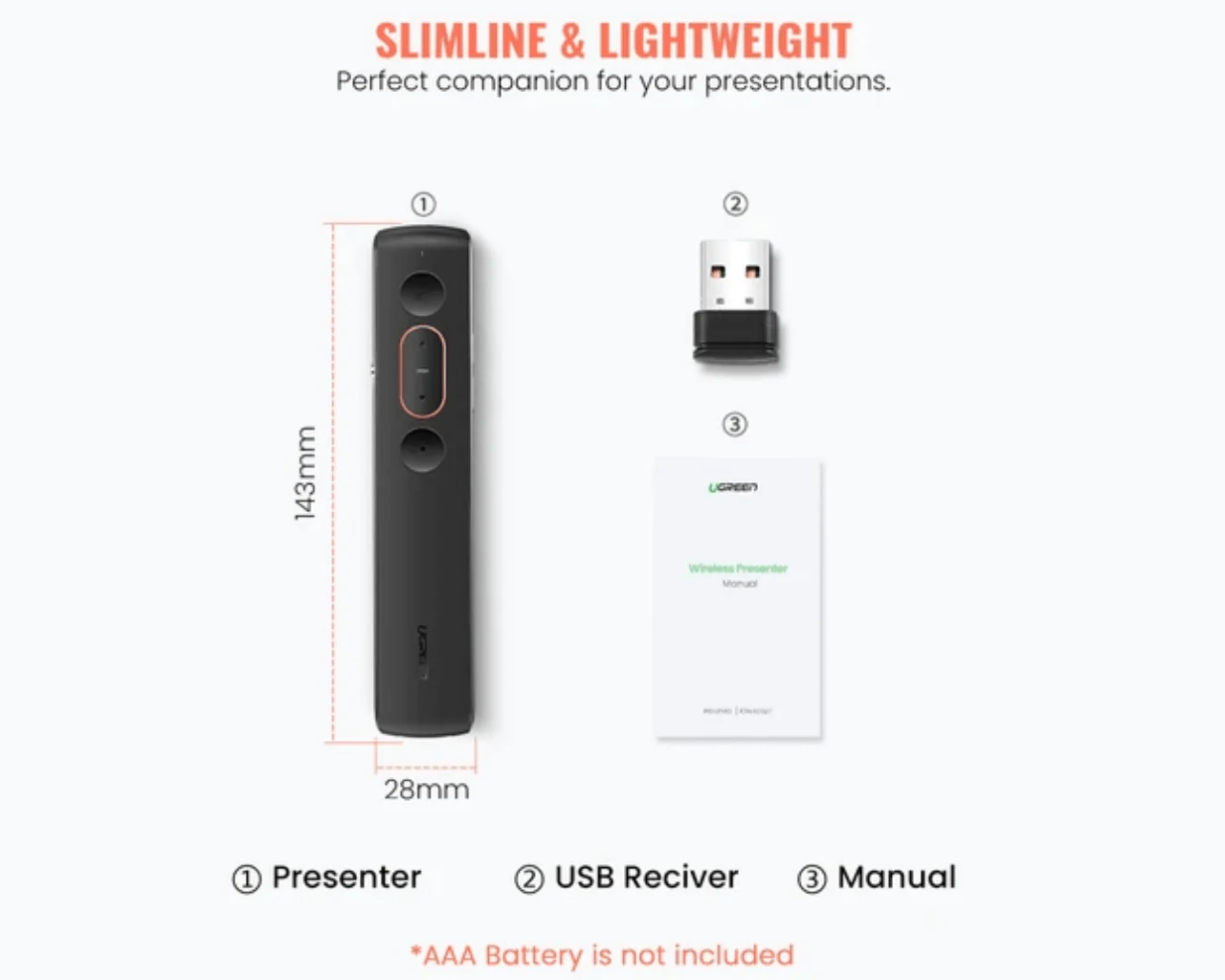 UGREEN USB Wireless Presenter 60327 - Image 6