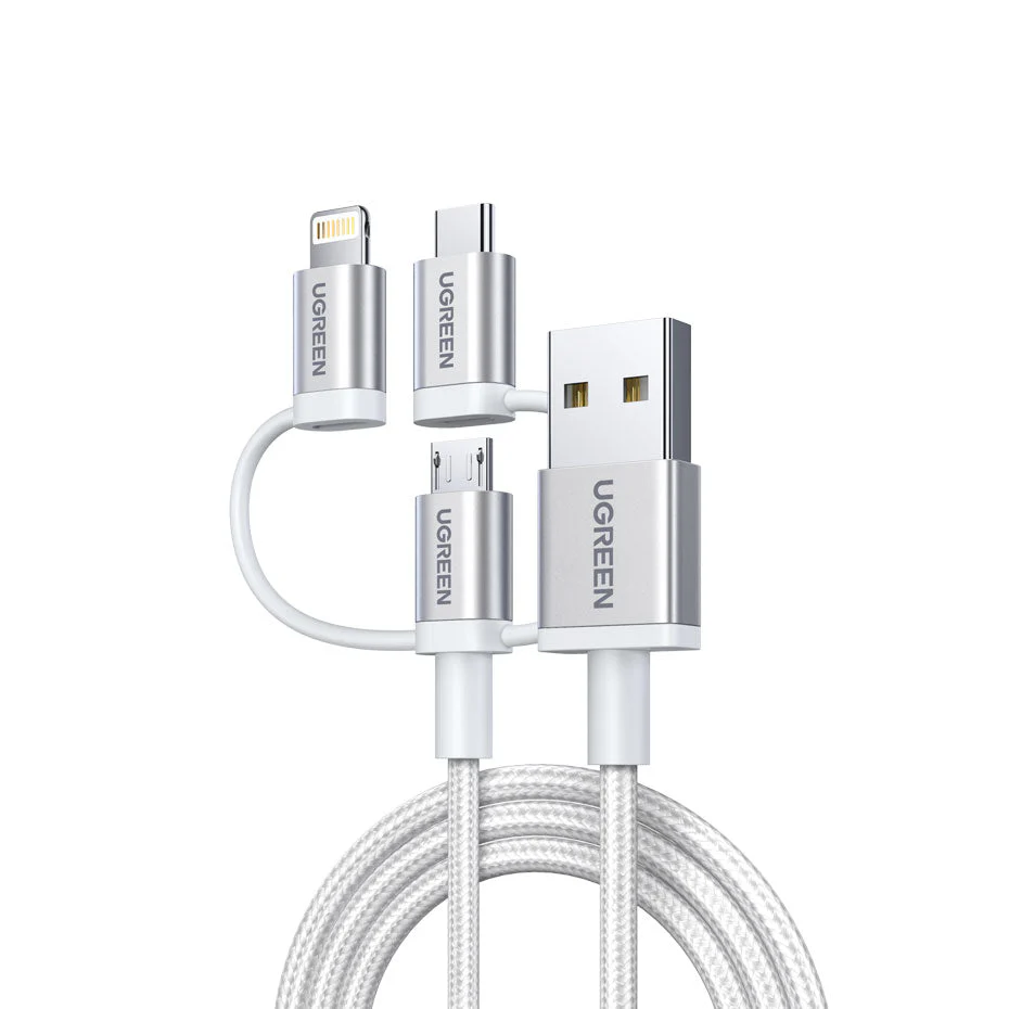UGREEN US186 3 in 1 USB to Multi Cable Braided 50203