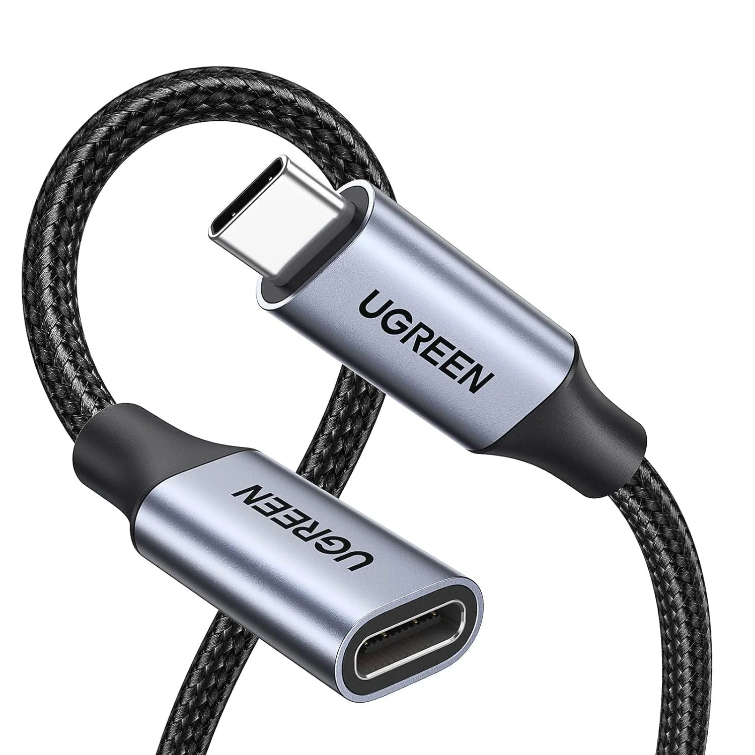 UGREEN US372 Type C Male to Female Gen2 5A Braided Cable