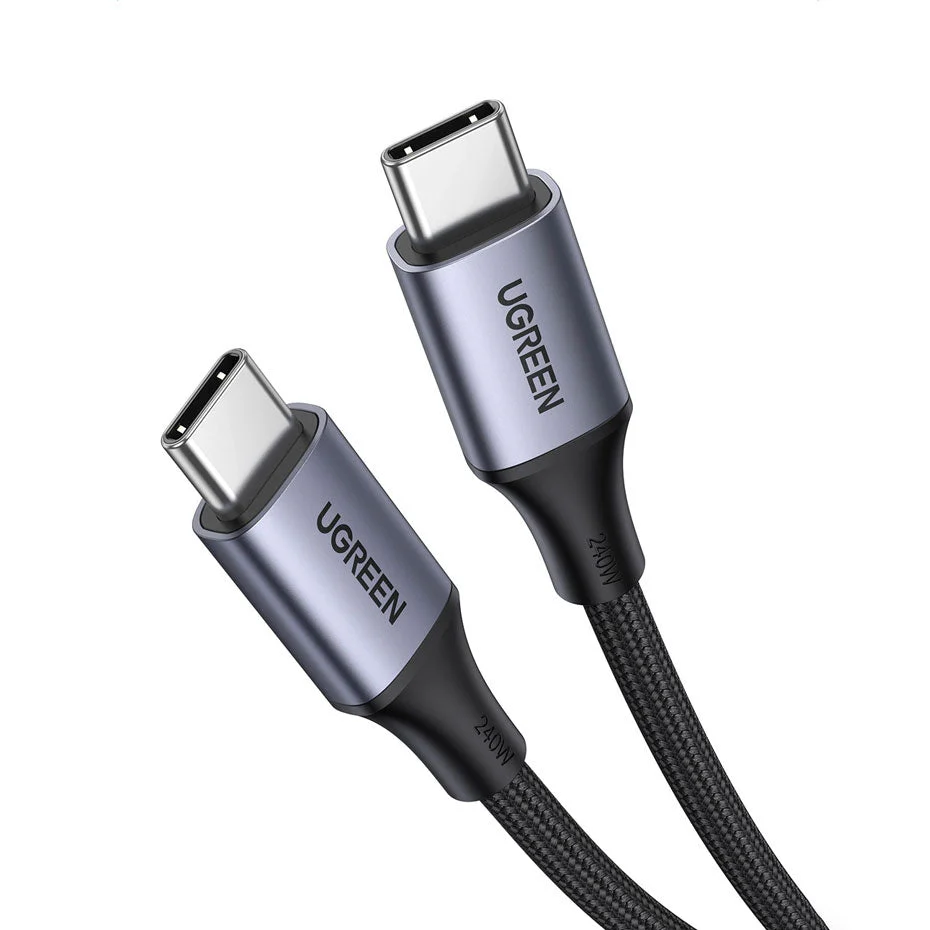 UGREEN US535 Type C to C Cable 240W 2M Space Gray - Image 2