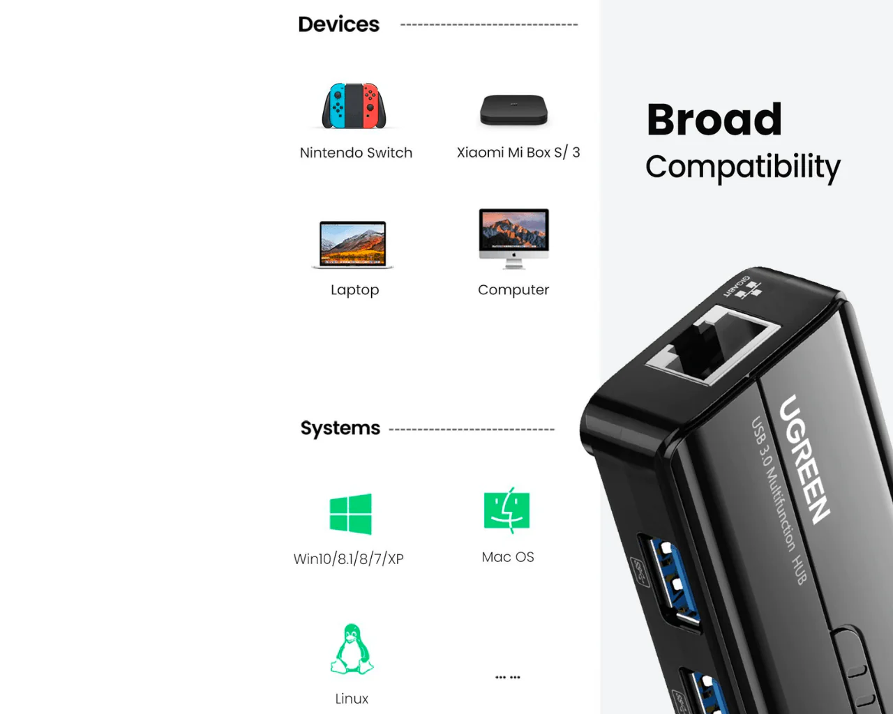 UGREEN USB 3.0 to Gigabit Ethernet 20265 - Image 4