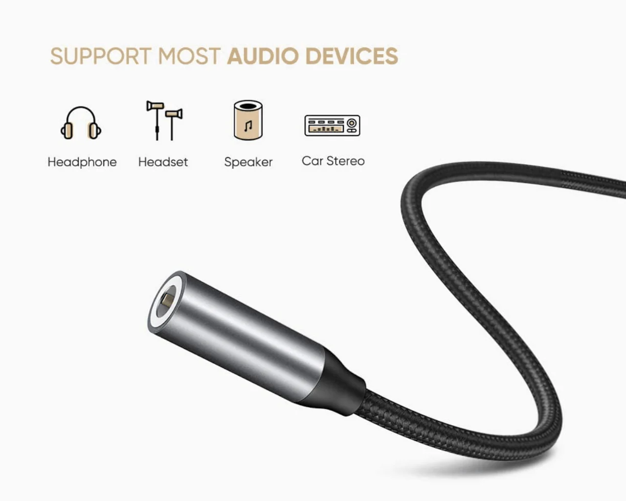 UGREEN USB C to 3.5mm Headphone Jack - Image 4