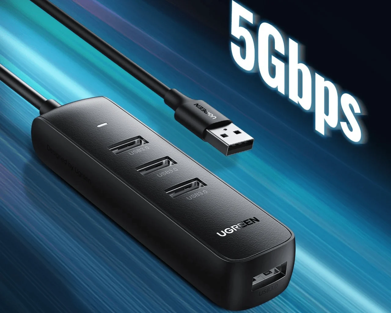 UGREEN USB Hub 4 Port Powered USB 3.0 Adapter 10915 - Image 2