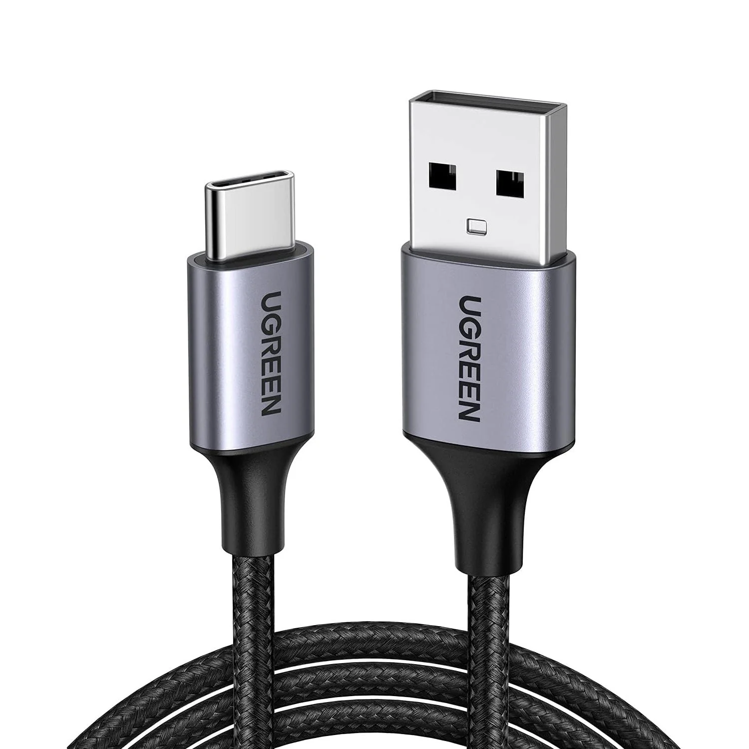 UGREEN USB to Type C Cable Braided 1M Black 60126 - Image 2