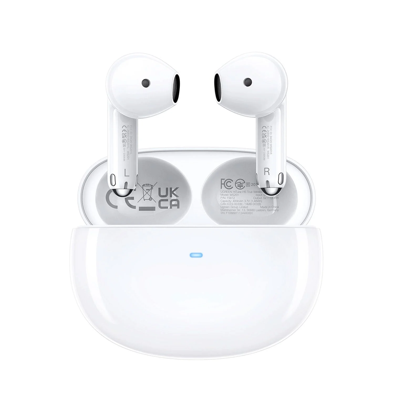 UGREEN WS201 HiTune H5 Wireless Earbuds White - Image 2