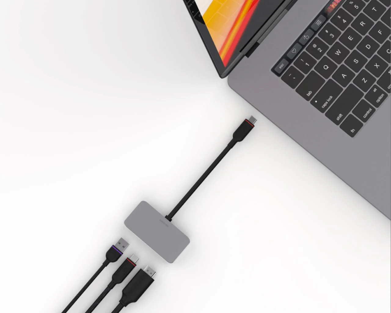 UNISYNK 3 Port USB-C Adapter Hub - Image 3