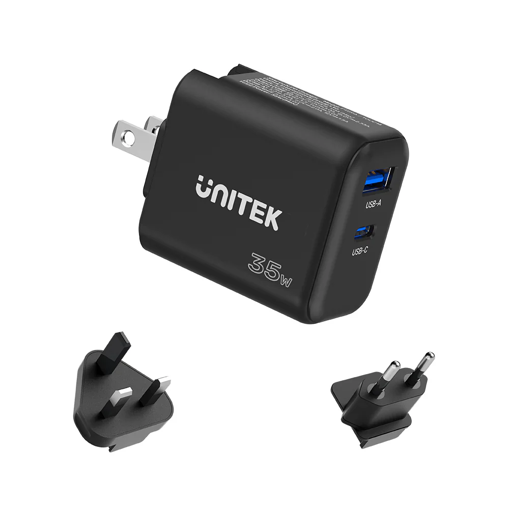 Unitek GaN Dual Wall Charger 35W