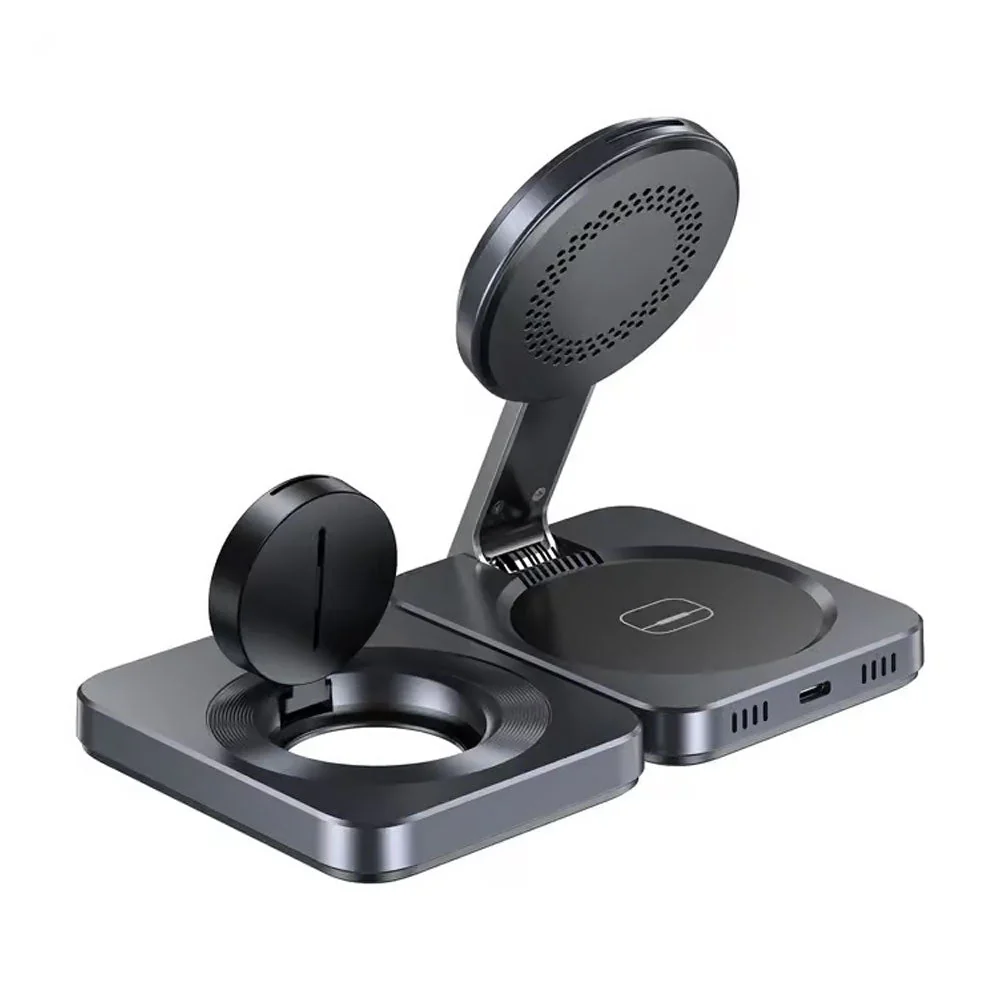Unitek Qi2 Foldable 3 in 1 Wireless Charging Station 15W