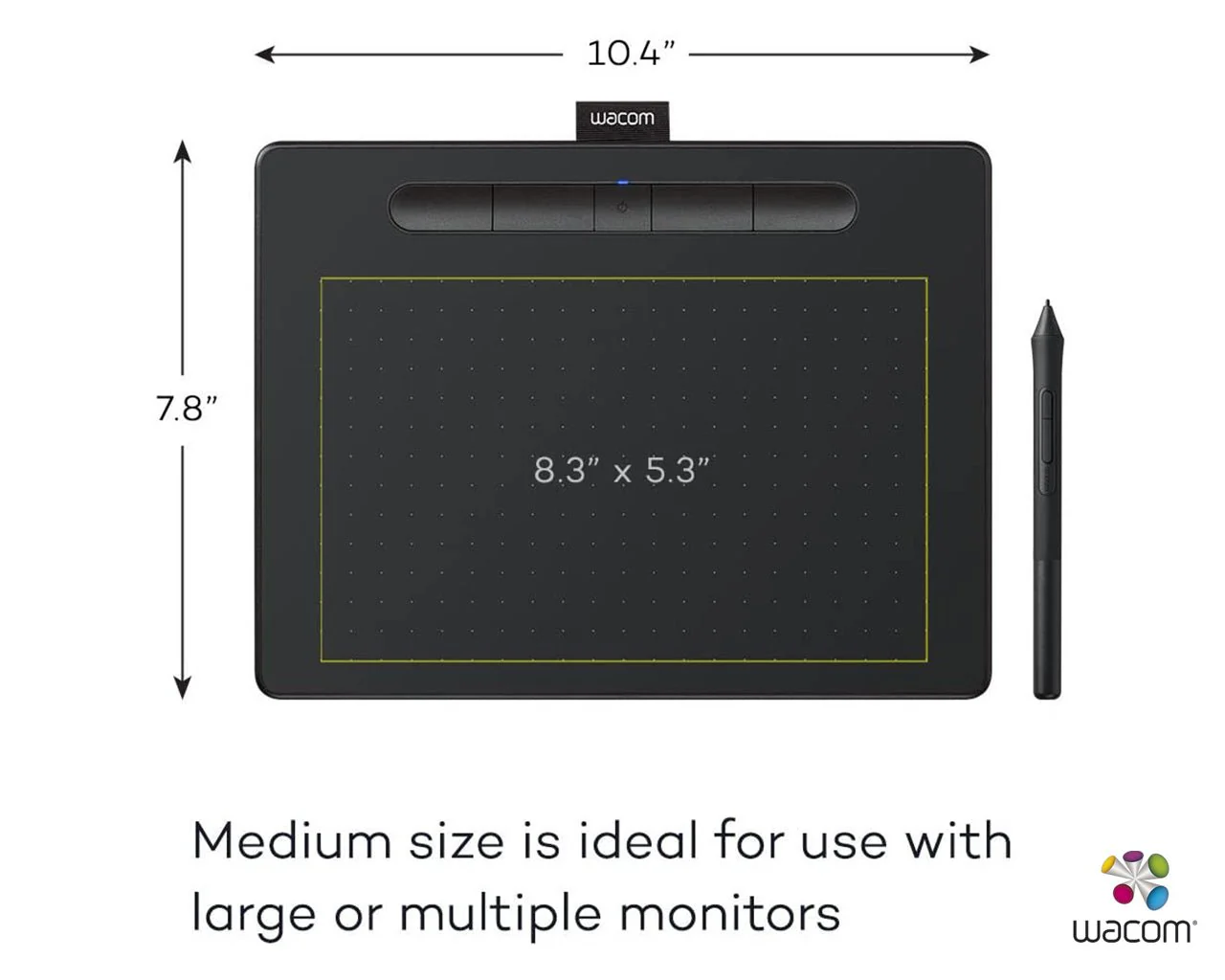 Wacom Intuos CTL-6100WL Graphics Tablet 8.5 X 5.3 inch - Image 4