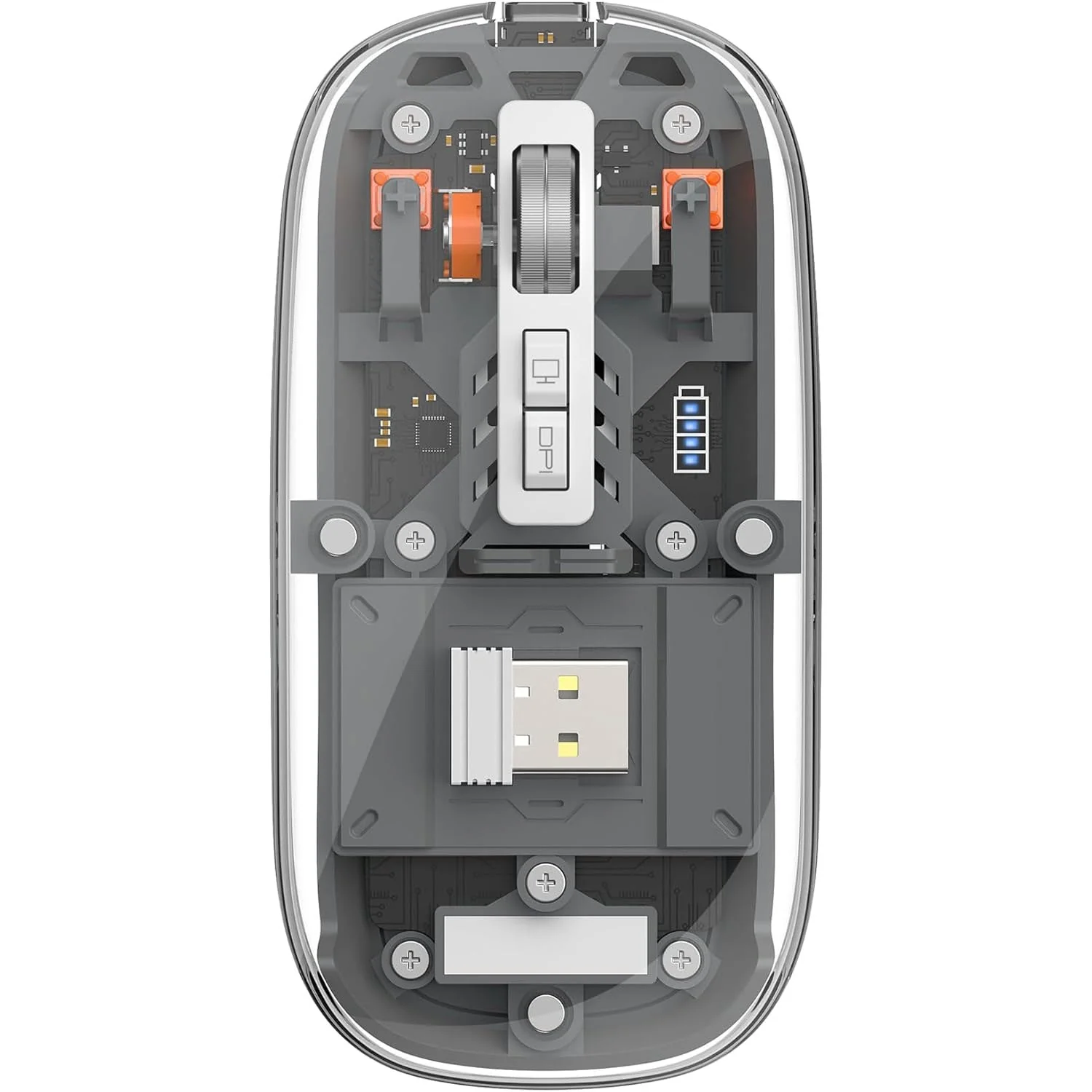 WiWU Crystal Magnetic Wireless Bluetooth Rechargeable Mouse