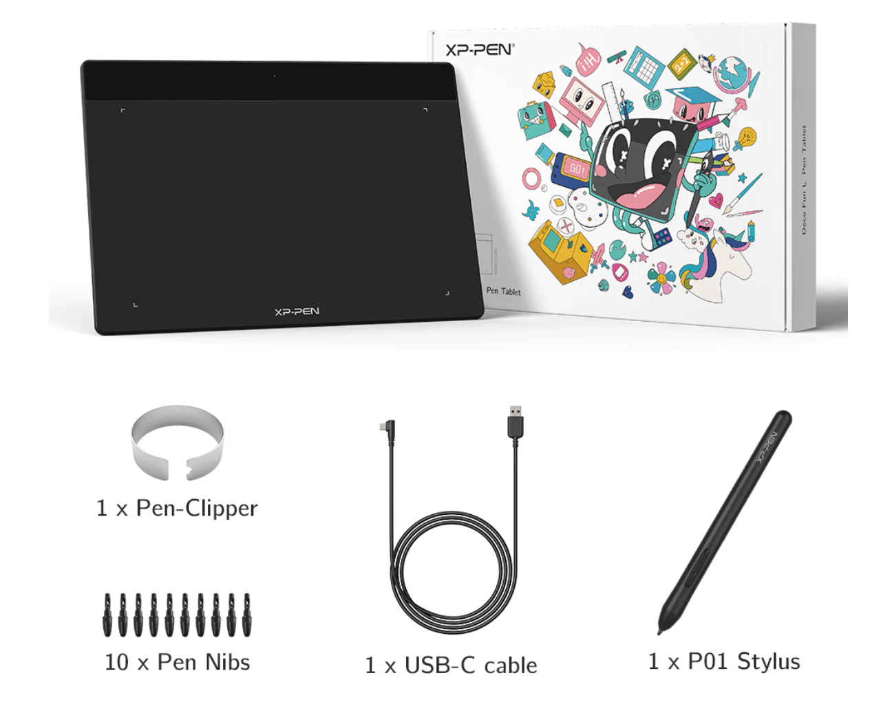 XP-PEN Deco Fun L Pen Tablet 10 x 6.27 inches - Image 5